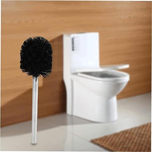 Učinkovito čišćenje kupaonice s ručicom od nehrđajućeg čelika Okrugla glava za toaletna četkica - Četkica za ručku za savršenu higijenu