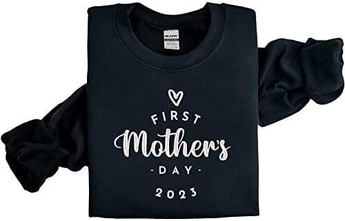 Prilagođeni prvi majčin dan EST vezena dukserica, personalizirana odgovarajuća obiteljska vezana kapuljača, za košulju za vez za mamu,