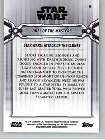2019. Topps Chrome Star Wars Legacy 48 Duel of Masters Trading Card
