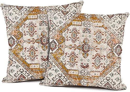 Snycler 2pcs Perzijski vintage antikni tepih priroda likovna umjetnost Bacanje jastuka Obuci ugodni kvadratni jastuci za jastuke kući