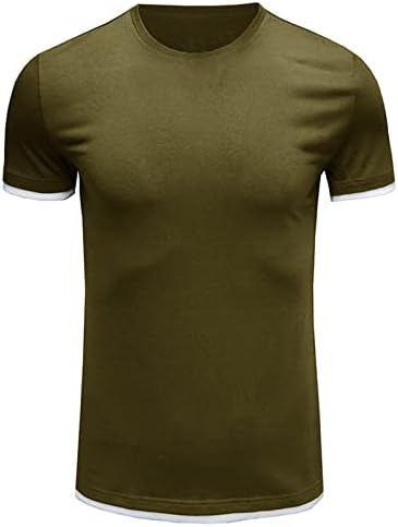 Muške čvrste majice Ljetna košulja s kratkim rukavima okrugli vrat obični vrhovi Slimming Daily Casual Classic Tee Sports Bluza