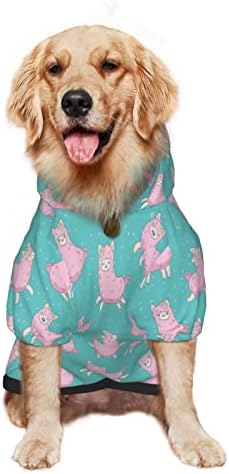 Veliki pseći hoodie kawaii-pink-alpaca džemper za odjeću za kućne ljubimce s kaputama mekim mačjim kaputom veliki