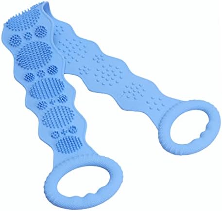 Fomiyes 2pcs silikonska ručnik za kupanje kade za kade za prazni ručnici za trljanje ručnika kikiriki plavi kupujte promašaj kupke