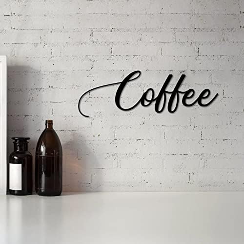 UTF4C kava rustikalni 3D laserski izrezani šuplji metalni znak, slova izrez metala, prilagođena riječ moderna vintage zidni dekor umjetnost