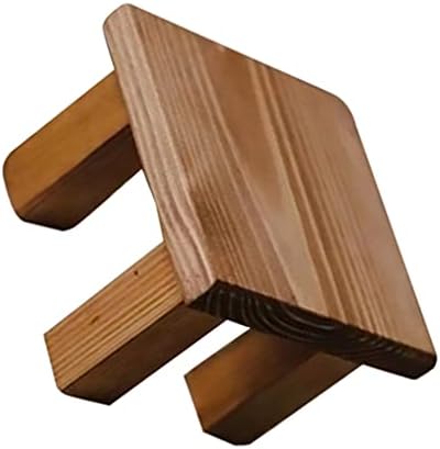 AMOSFUN mini okrugla drvena stolica za vanjsko uređenje u zatvorenom uredu za kućne uredske urede Fotografije stolica 5. 5x5. 5 inča