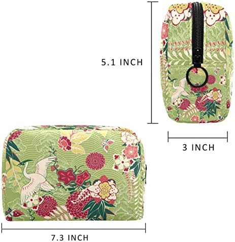 Crane cvjetni uzorak torbica za šminkanje kozmetičke vrećice toaletna toaletna torba za ženske djevojke organizator torba