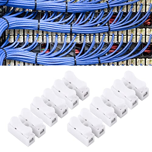 2-pinski žičani konektori, 100pcs opružni žičani konektori, Priključci za stezanje kabela, Brzi Priključni konektor za spajanje žice