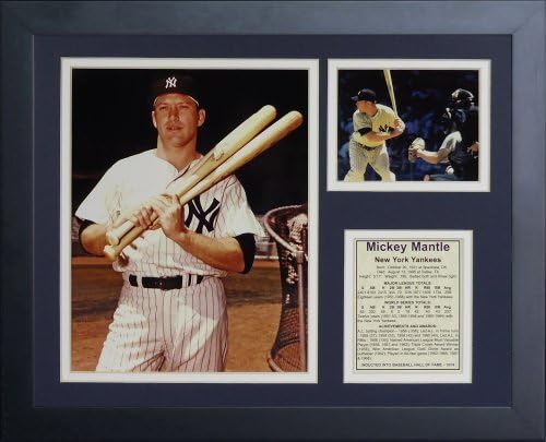 Legende nikad ne umiru Mickie Mantle-baseball legenda Njujorški jenki Kolekcionarski / uokvireni Foto Kolaž zidni umjetnički dekor
